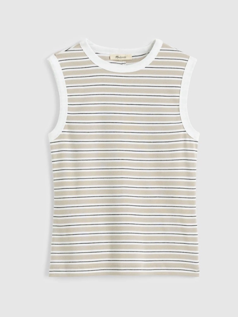 Madewell The '90s Shell Tank in Compact Cotton Sz XXS NWT $40